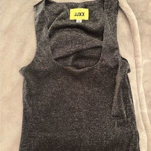 Women's Black Sleeveless Top